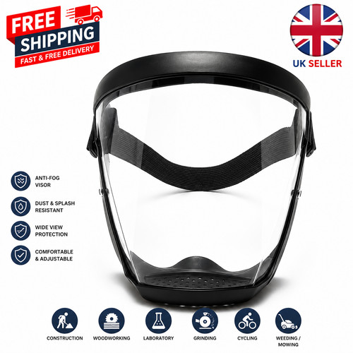 Anti fog safety face shield - face,