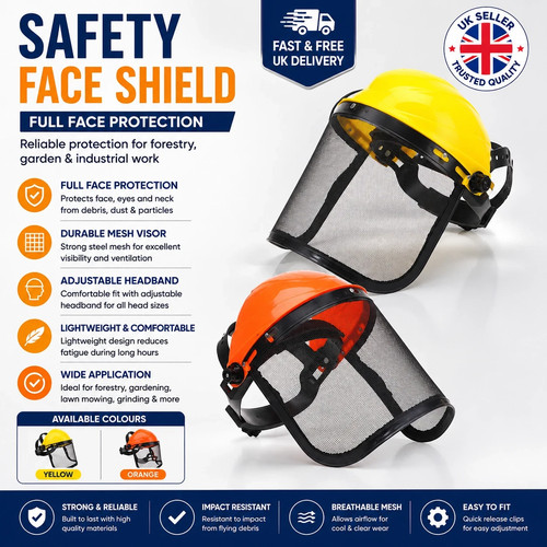 Face mask shield - &, mesh