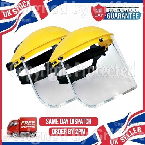 Clear face shields - 2, flip